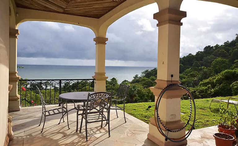 Pool table in Costa Rican mansion