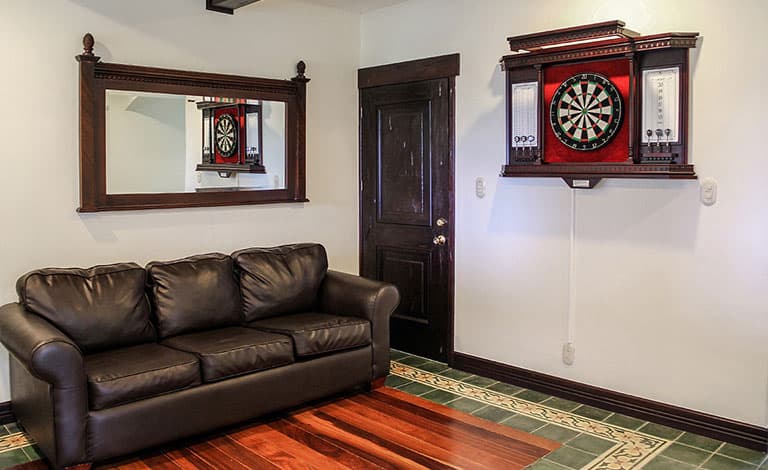 Pool table in Costa Rican mansion