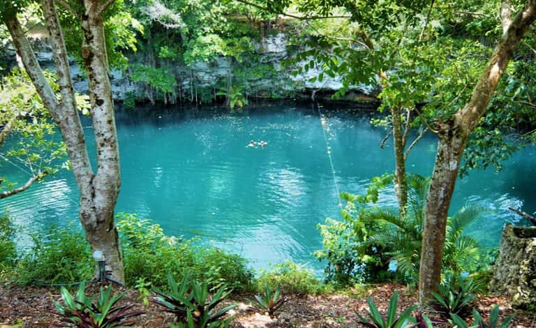 Majestic lagoon in the Dominican Republic