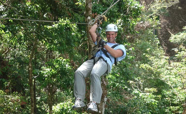 Bachelor party ziplining in Dominican Republic