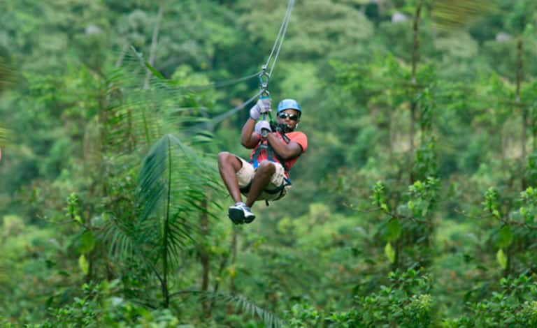 ziplining in the dominican republic