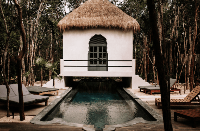 Bachelor pool party in Tulum