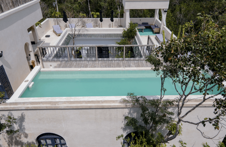 Bachelor pool party in Tulum